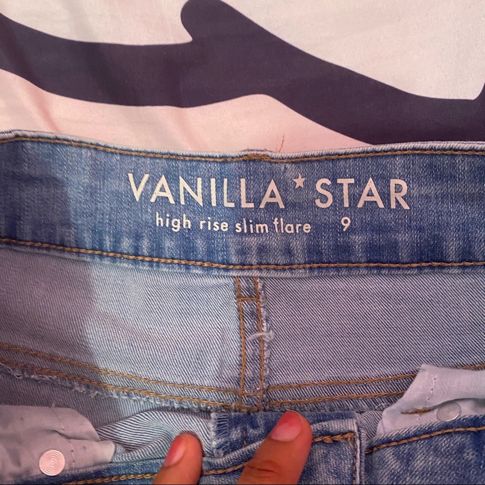 Vanilla star high rise slim flare jeans